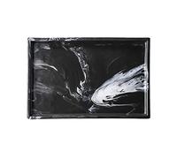 Marble Ceramic Bathroom Tray - Decorative Rectangle Vanity for Makeup Perfume and Serving - Stylish Storage Solution for Countertop & Bathtub