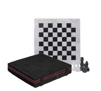 Marble Chess Set With Storage Box for Adults 12" Handmade Board Game with 32 Chess Pieces, & Storage Box, Luxury Travel Game, Elegant Gift for Home Decor (White and Black)