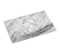 Premier Housewares White Slab Cutting Chopping Boards Glass Chopping Board in Marble for Kitchen Glass Chopping Board Marble Slab 2 x 41 x 31 cm