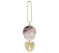 Marble Color Rose Gold Car Hanging Ornament Rear View Mirror Pendant Lucky Presents Hanging Ornament Funny Car Pendant for Office Auto Home Decoration Golden-Style