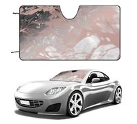 Marble Color Rose Gold Car Windshield Sun Shade Keep Car Interior Cool 51"x28" Folding Front Window Sun Shade, Heat Shield for SUV, Truck, Blocks UV