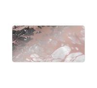 Marble Color Rose Gold Keyboard Mat Large Gaming Mouse Pad, Anti-Slip Desk Mat for Desktop Desk Work/Home Writing Mat 11.8 * 23.6 Inches