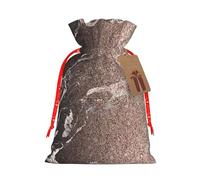 Marble Color Rose Gold Print Drawstring Bags Burlap Gifts Bag With Drawstring Gift Bags For Wedding/Party/Festival/Storage
