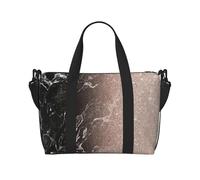 Marble Color Rose Gold Print Gym Bag for Women, Weekender Overnight Bag,Personal Item Bag, Shoulder Bag for Women Men,One Size