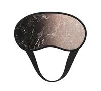 Marble Color Rose Gold Print Sleep Mask, Eye Sleeping Mask for Women and Men for Total Darkness, Reduces Puffy Eye Mask