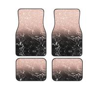 Marble Color Rose Gold Print Vehicle Accessories Foot Mat Set 4 Pieces Floor Mats Protection Vans Sedans Trucks