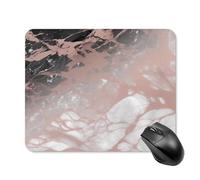 Marble Color Rose Gold Square Mouse Pad Portable Computer Mousepad with Non-Slip Rubber Base 20 * 25cm Ultra-Thin Gaming Mouse Mat for Computer Laptop Office Desk Accessories
