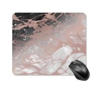 Marble Color Rose Gold Square Mouse Pad Portable Computer Mousepad with Non-Slip Rubber Base 25 * 30cm Ultra-Thin Gaming Mouse Mat for Computer Laptop Office Desk Accessories