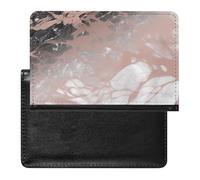 Marble Color Rose Passport Cover Protector Rfid Blocking Passport Holder Id Card Holder Secure Travel Wallet Organizer for Passport Tickets Credit Cards, style, One Size