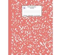 Marble Composition Notebook College Ruled: Coral Pink Marble Notebooks, School Supplies, Notebooks for School: 9 (Notebooks College Ruled)