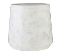 Marble Cotton Jar - Off White
