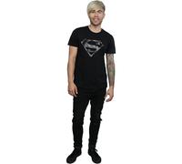 Marble Cotton Logo T-Shirt Superman Black XL
