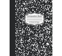 Marble Cover Composition Book with 50 Sheets / 100 Pages of Wide Ruled White Paper: College Ruled Composition Notebook, Home School Supplies for College Students