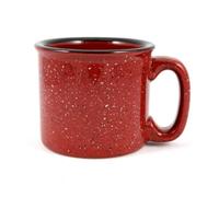 Marble Cr eramic Campfire Mug, 15oz (Burgundy)