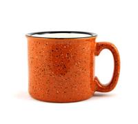 Marble Creek Ceramic Campfire Mug, 15oz (Burnt Orange)