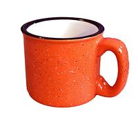 Marble Creek Ceramic Campfire Mug, Single 15oz (Orange)