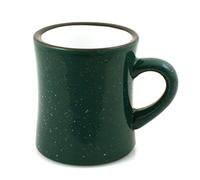 Marble Cr eramic Diner Campfire Mug, 10oz (Single) (Forest Green)