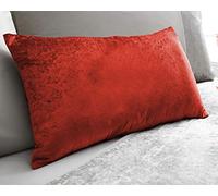 Marble Crushed Velvet 30cm x 50cm Boudoir Double Sided Cushion - Ruby