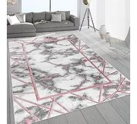 Marble Design Large Area Rugs Living Room Bedroom Soft Carpets Hallway Runner Small Floor Mats (Pink, 200 x 290 cm)