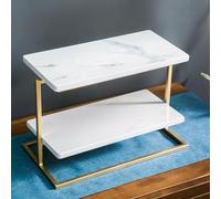 Marble Dessert Stand for Wedding Party Events, Display Cake Cupcake Pastry Stand with Metal Bracket