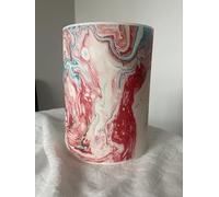 Marble Effect Edible Cake Wrap, A4 Premium Icing Sheet, Red and Blue Swirl Design