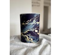 Marble Effect Navy and Gold Edible Cake Wrap, A4 Premium Icing Sheet