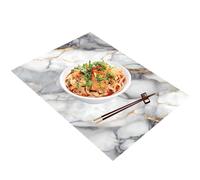 Marble Effect Place Mats Marble Effect Placemats and Coasters Marble Place Mats for Table Dish Drying Mats for Kitchen EVA Wipeable Non-Slip Anti-Scratch Table Runners Kitchen Table Decor