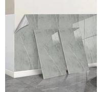 Marble Effect Self Adhesive Wallpaper Vinyl Sticky Grey Marble Contact Paper PVC Waterproof and Moisture-resistant Shower Tiles Peel and Stick Wallpaper Home Decoration Film Wall Sticker 30PC 30x60cm