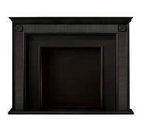 Marble Fireplace Solid Wood Traditional Fireplace Mantel Surround with Decorative Rosette Accents Fireplace Frame(Medium)