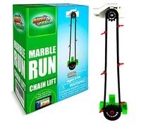 Marble Genius Automatic Chain Lift - The Perfect Marble Run Accessory Add-On Set for Creating Exciting Mazes, Tracks, and Races - Endless Fun, and Creativity, Experience the Thrills of Marble Racing
