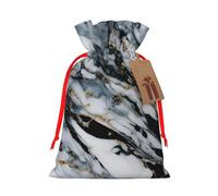 marble Gift Bag with Handles and tag, Perfect for Christmas, Birthday, Wedding or Daily Gift - (M)