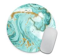 Marble Glitter Round Mousepad, Desk Decor, Office Accessories, Modern Mouse Pad, Personalized Mouse Pad, Cubicle Decor