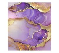 Marble Gold Purple Magnetic Dishwasher Cover