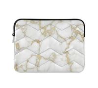 Marble Golden Waterproof Laptop Sleeve Computer Padded Case Laptop Bag for Women