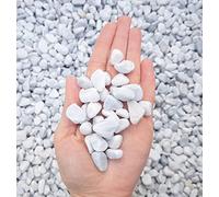 Marble gravel Carrara gravel Marble pure white snow-white ornamental gravel Garden gravel Pond gravel Decorative path gravel Path stones Garden path 20 kg sack, grain size 12-18 mm (120)
