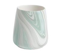 Marble Green Toothbrush Holder for Bathroom - Ceramic Tooth Brushing Holders, Toothbrush Cup, Toothpaste Organizer for Bathroom Countertop, Makeup Brush Holder, Pen Holder for Home Desktop Storage
