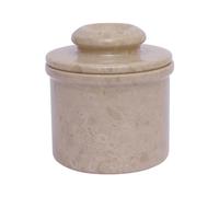 Marble Hives Butter Crock with Lid- Perfect Butter Keeper Crock- Classic Butter Bowl- Stylish French Butter Keeper - Purely Handcrafted Natural Marble (Virona, 5)