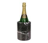 Marble Hives Marble Wine Chiller- Premium Wine Chiller Bucket- Perfect Wine Bottle Chiller- Keep Your Champagne Chiller and Safe- Easily Holds 750ml Bottle - Wine Cooler (Black)