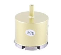 Marble Hole Saw Drill Bit, 65-75mm Diamond Hole Opener for Tile Concrete Wall Glass, Multifunctional Hand Tool Accessory with Vacuum Sintering Technology, for Bench Drills and Ha (70mm)