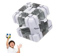 Marble Labyrinth Cube, Large Rolling Ball 3D Maze Cube, Engaging Brain Teaser Toy, Logical Challenge 3x3 Maze Puzzle Cubes Toy for Stress Relief & Logic Development Educational Focus Game(C-)