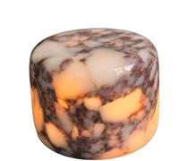 Marble Lamp Night Light Touch Bedside Table Lamp for Bedroom,Type-C Rechargeable Small Desk Bedside Small Lamps,Eye Caring Dimmable LED Ambient lamp (Calacatta Purple)