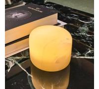 Marble Lamp Table Lamp Touch Bedside Table Lamp for Bedroom,USB Rechargeable Small Desk Bedside Small Lamps,Eye Caring Dimmable LED Touch Lamp (Peach Jade)