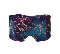 Marble Luxe Decor Dark Purple and Teal with Gold, Full Eye Covers Light Blocking Eye Mask Sleep Eye and Ear Muffs