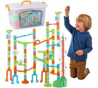 Marble Mania Motorised Marble Run For Kids - Automatic Marble Elevator Lift - 160 Pieces Plus Storage Tub - Construction Toys For 4,5,6,7 Year Old Boys, Girls - Educational STEM Toys For Kids Age 4 +