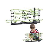 Marble Maze Game - Interactive Roller Coaster Builder Kit, STEM Engineering Puzzle Toy, Creative Track Assembly Set | Entertainment for kids groups parties holidays gatherings learners home activity