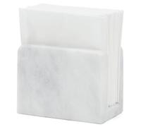 Marble Mini Napkin Holder 3 Inch White for Dining Table Decor, Tissue Paper Holder Countertop & Bathroom Accessories, Ideal napkins dispenser for Kitchen