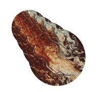 Marble Mixed Brown Car Air Fresheners Cards 4 Pcs Hanging Fragrance Scented Cards Long-Lasting Car Aromatherapy Tablets for Wardrobe Bathroom Car Interior Mirror Pendant Gifts