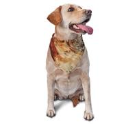 Marble Mixed Brown Dog Bandana Pet Scarf Accessories for Small Medium Dogs Cats Photo Prop, Triangle Pet Bandanas Adjustable Puppy Bib Washable Dog Kerchief Puppy Neckerchief