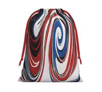 Marble Mixed Brown -Print Drawstring Gifts Bags L Size - Soft Flannel Fabric Reusable For Wedding Party Favors Gifts Packaging