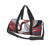 Marble Mixed Brown Print Travel Duffel Bag, Foldable Gym Bag Overnight Weekend Bags for Women, Large Holdall Bag Cabin Bag for Sports and Travel